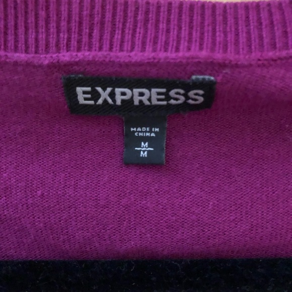 Express burgundy cardigan - Picture 3 of 3